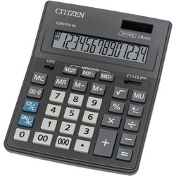 Калькулятор настольный полноразмерный Citizen BusinessLine CDB1401-BK 14-разрядный  черный